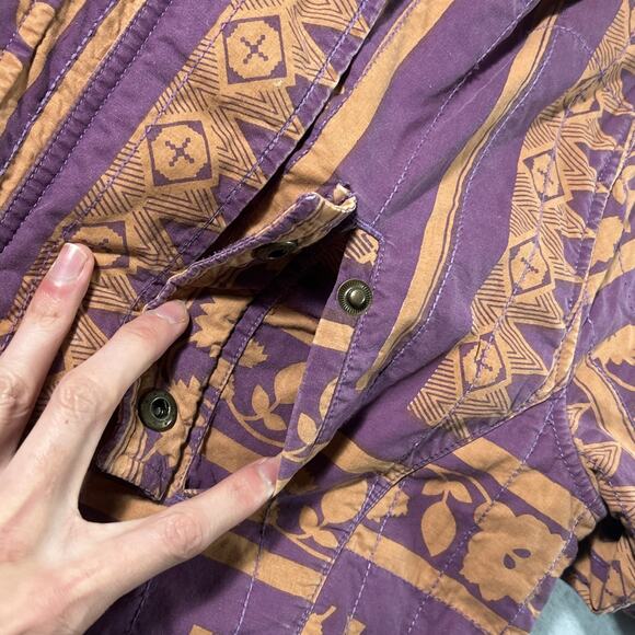 Y2k 2000s Gramicci Retro Anorak Patchwork Jacket Hoodie Mens Small Hawaiian VTG - Picture 11 of 16